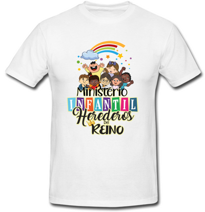 Playera Blanca | Ministerio Infantil| Herederos del Reino