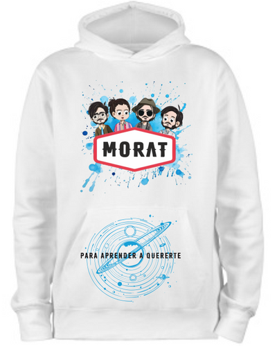 Sudadera personalizada| Blanca| Morat Planeta