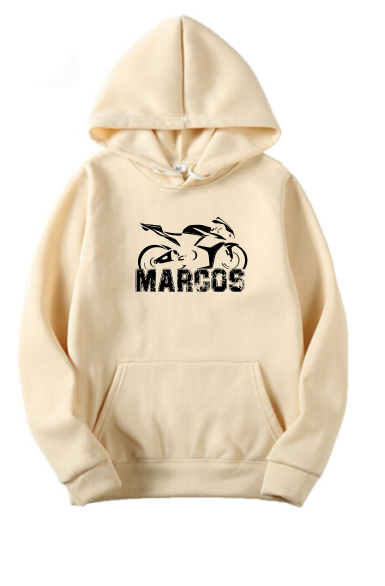 Sudadera Beige| Arte Madera| Moto 2