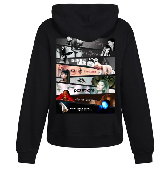 Sudadera personalizada| Negra| Ariana Grande| Albums