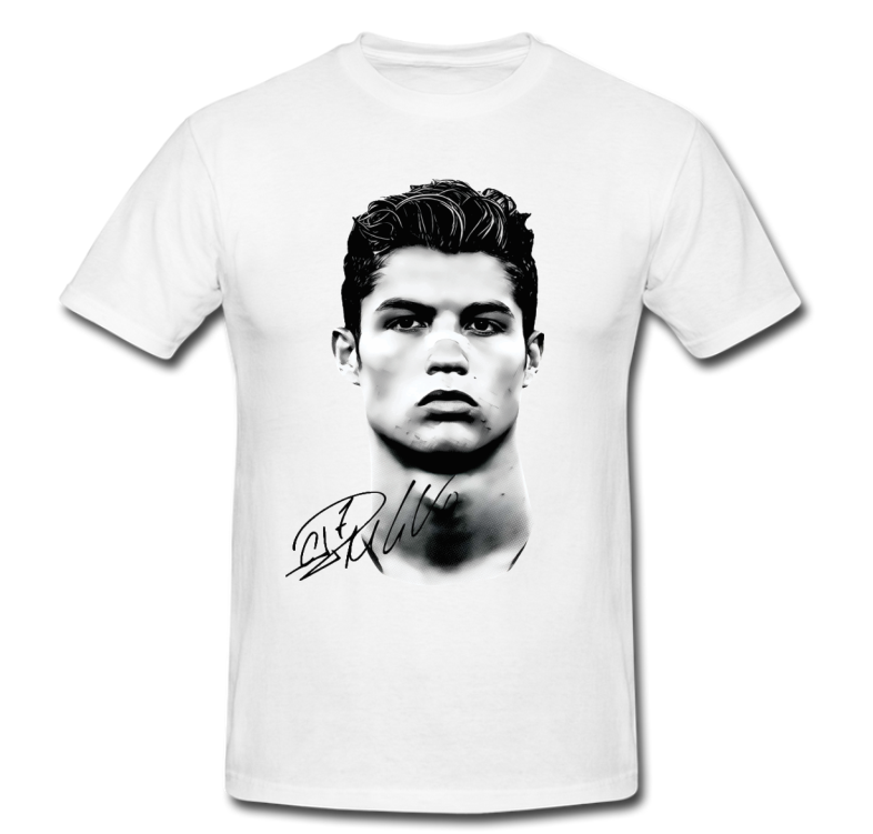 Playera Personalizada | Blanca| CR7|Rostro