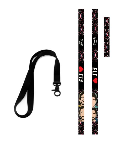 Cinta Personalizada | Negro | Morat |Flores