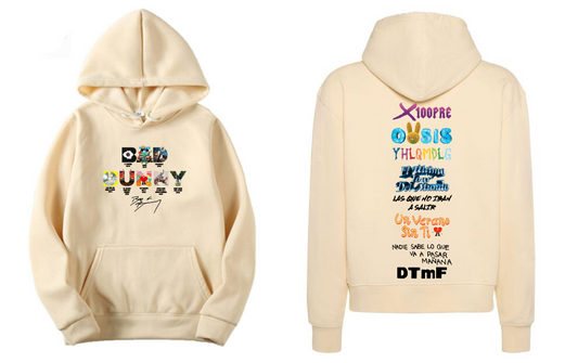 Sudadera Beige| Bad Bunny | Albums Espalda