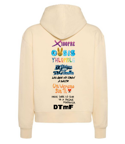 Sudadera Beige| Bad Bunny | Albums Espalda