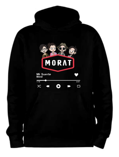 Sudadera personalizada| Negra| Mi suerte| cancion