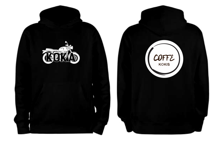 Sudadera personalizada| Negra| Coffe| Koka