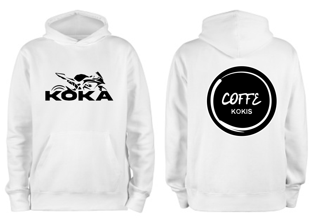 Sudadera personalizada| Blanca| Coffe| Koka
