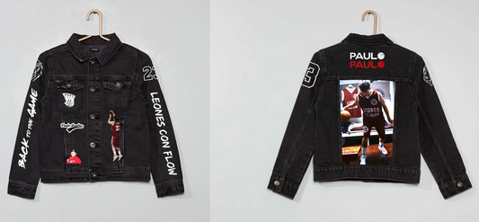 Chaqueta de lona| Negra| Paulo Londra| Back to the Game