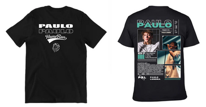 Playera Personalizada | Paulo Londra |Negro| Nombre verde