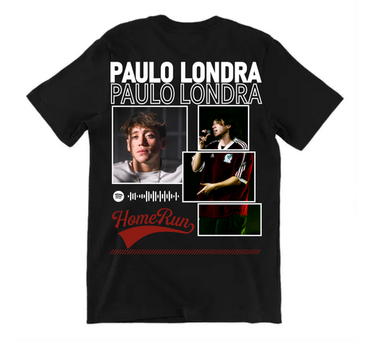 Playera Personalizada| Negra | Paulo Londra | Barras