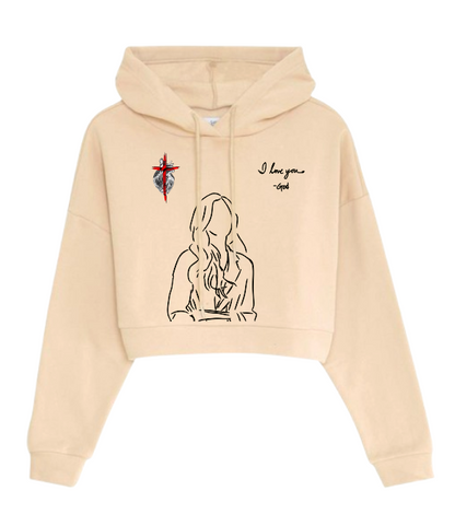 Sudadera Tipo Crop Top | León | Corazón Diseño 3