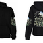 Sudadera Perzonalizada | Negro| Ramas de almendro Van Gogh