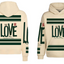 Sudadera Beige| LOVE| Franjas Verdes