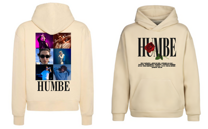 Sudadera Beige| Humbe| Rosa Roja