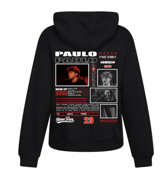 Sudadera Corinta | Paulo Londra | Collague rojo y letra