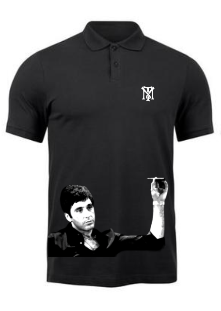 Polo Personalizadas | Negra| Tony Montana