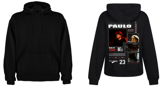 Sudadera Negra| Paulo Londra| 23 Rojo