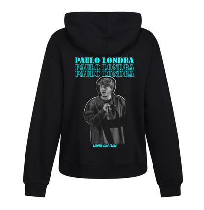 Sudadera Negra| Paulo Londra| Collage | 23 Letra Aqua