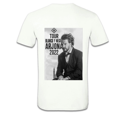 Playera Blanca | Ricardo Arjona |  BN |