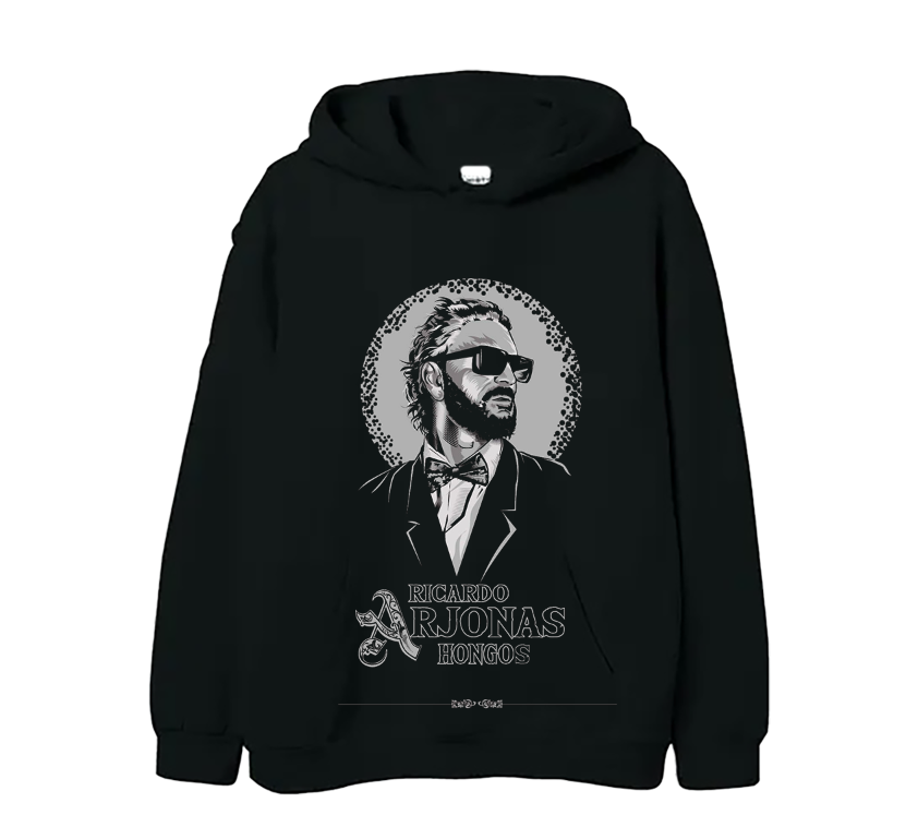 Sudadera Negra | Ricardo Arjona | HONGOS |