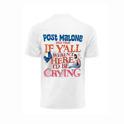 Playera Blanca | Post Malone |  Crying|