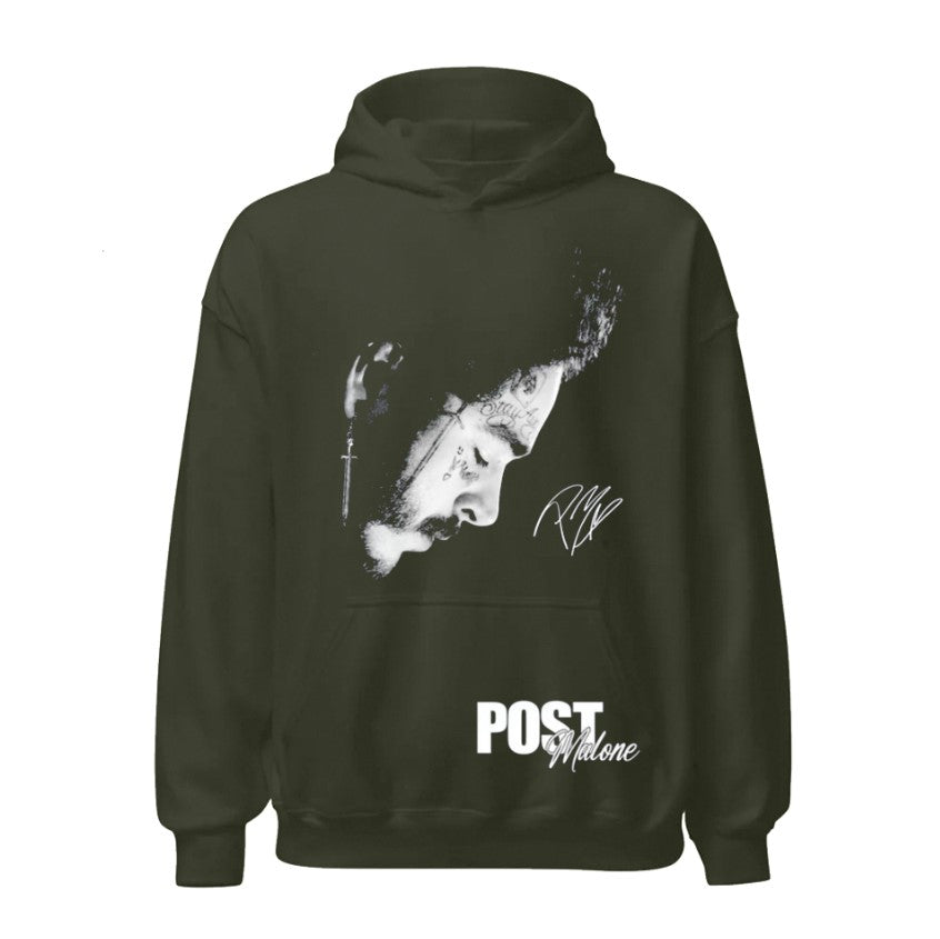 Sudadera Verde | Post Malone | rostro |