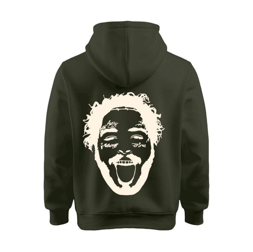 Sudadera Verde | Post Malone | rostro |