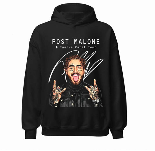 Sudadera Negra | Post Malone | Twelve Carat Tour |