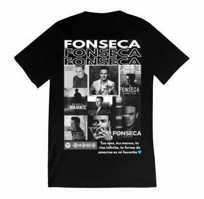 Playera | Negra | FONSECA | Collage BN |