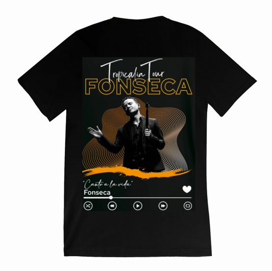 Playera | Negra | FONSECA | Canto a la vida |