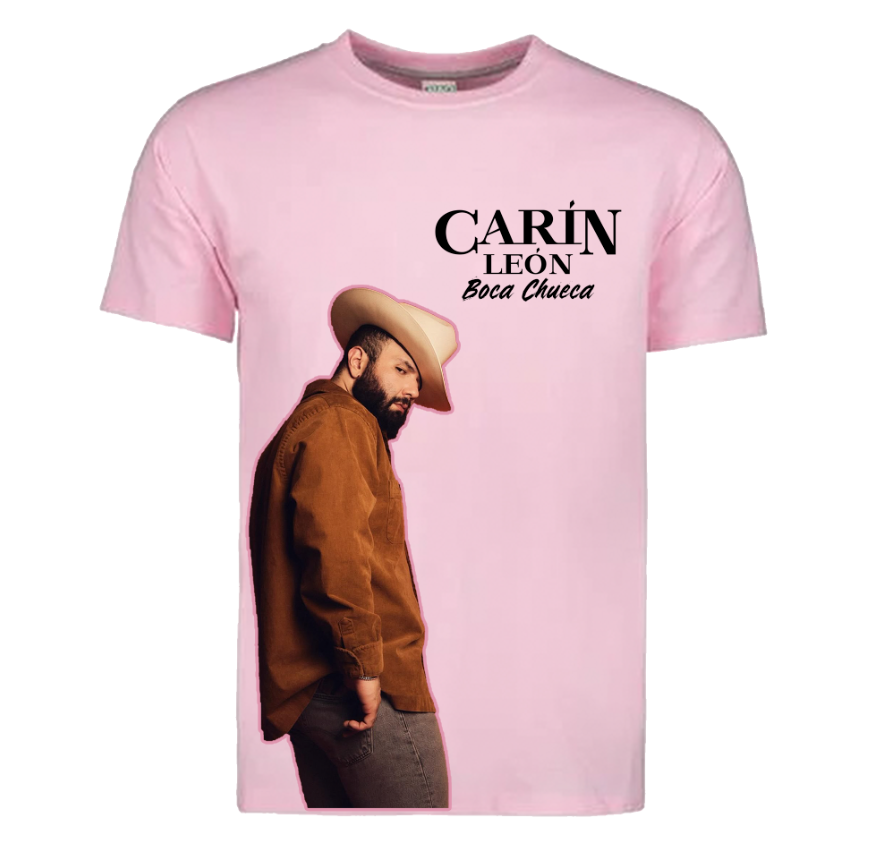 Playera | Rosa | Carín León | Boca Chueca |