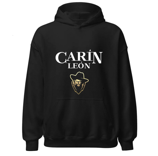 | Sudadera Negra | Carín León | Azul Ondulado |