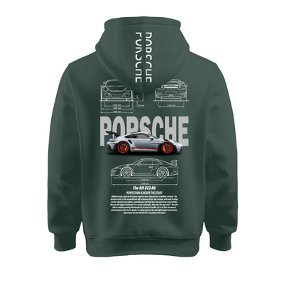 Sudadera Personalizada | Verde Botella | Porsche | 911 GT3 RS |