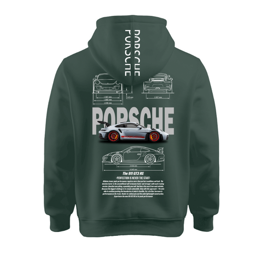 Sudadera Personalizada | Verde Botella | Porsche | 911 GT3 RS |