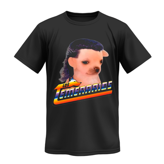 Playera | Negra | Los Temerarios | Mullet |