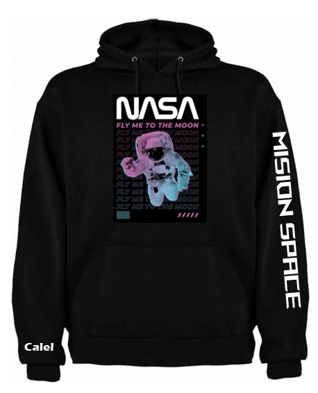 Sudadera NASA| Negro | Calel