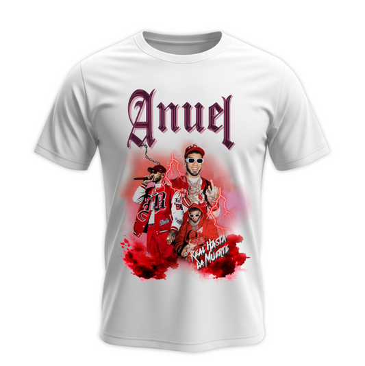 Playera | Blanca | Anuel | Real hasta la muerte |