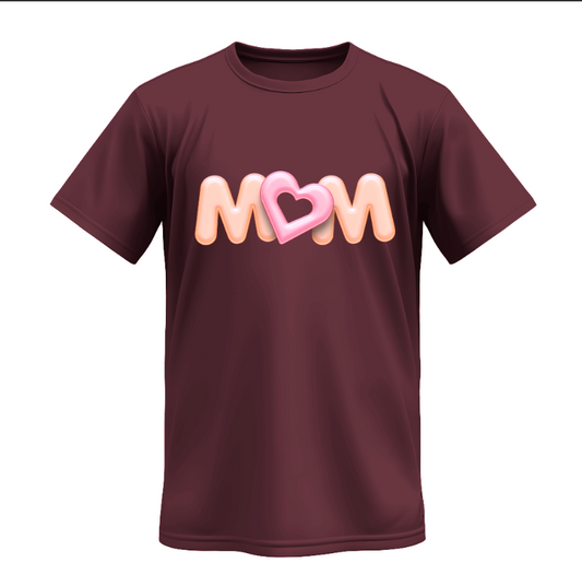 Playera | Vino Tinto | HBM | MOM Opción 2 |