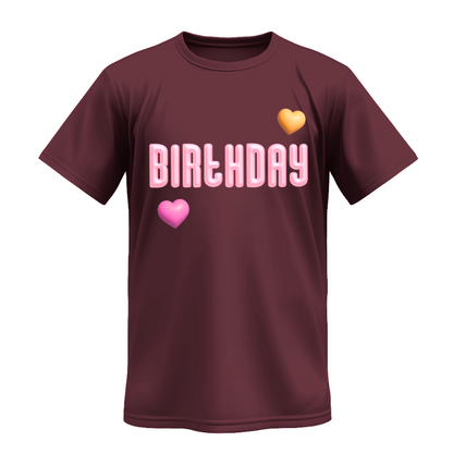Playera | Vino Tinto | HBM | Birthday Opción 2 |