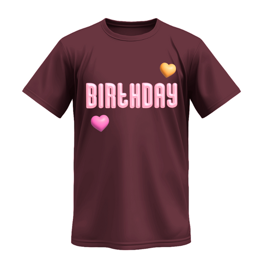 Playera | Vino Tinto | HBM | Birthday Opción 2 |