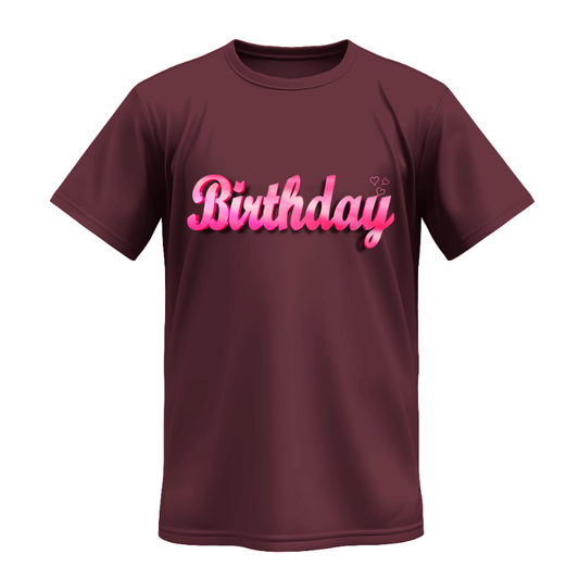 Playera | Vino Tinto | HBM | Birthday |