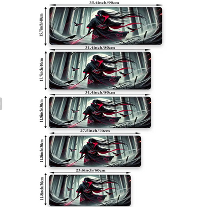 Mouse Pads Gamer | Anime Naruto | Itachi Uchiha Sombras