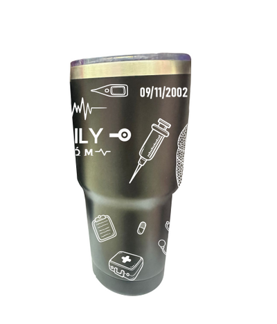 Vasos Térmico 900ml | Negro | Enfermera