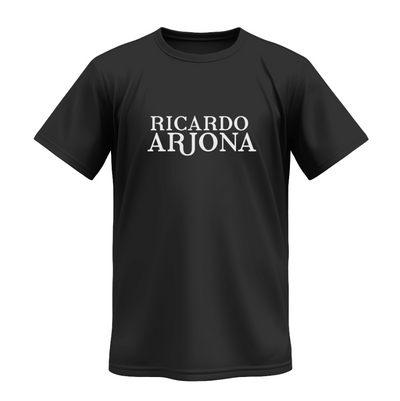 Playera negra | Ricardo Arjona | Collage Blanco y negro