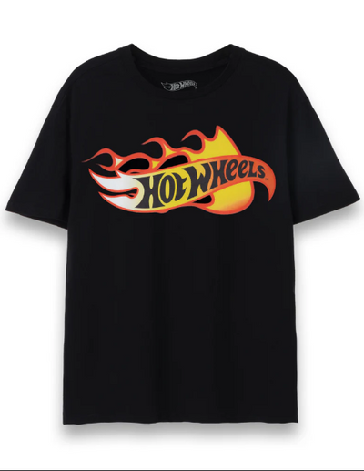 Playera | Negra | Hot Wheels | Logo