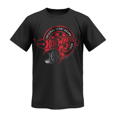 Playera | Negra | Hot Wheels | Logo Rojo