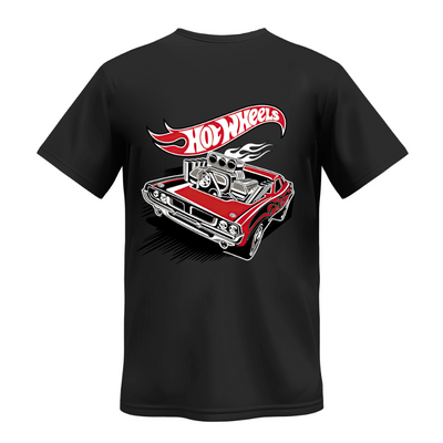 Playera | Negra | Hot Wheels | Car