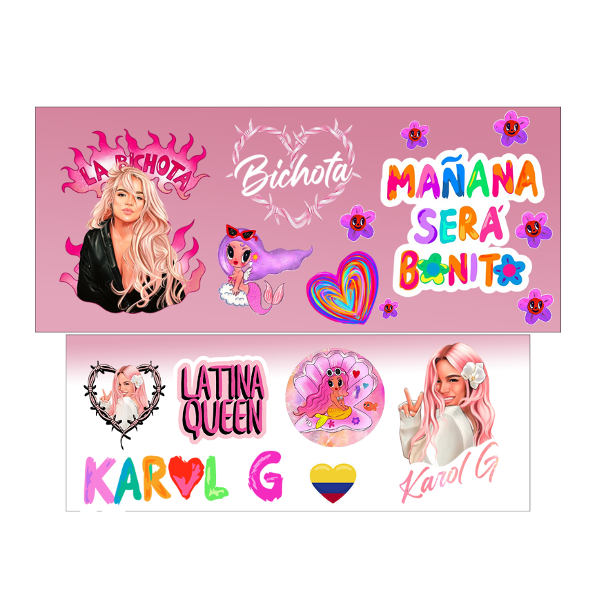 Vasos Térmico 1300ml | Rosado Degradado | Karol G | la bichota