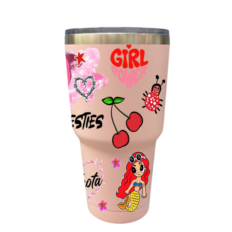 Vasos Térmico 900ml | Rosado | Karol G | Besties
