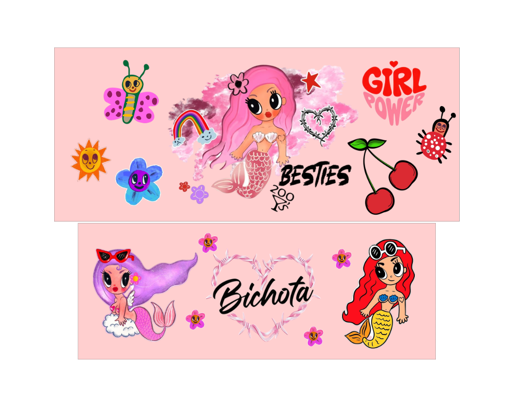 Vasos Térmico 900ml | Rosado | Karol G | Besties